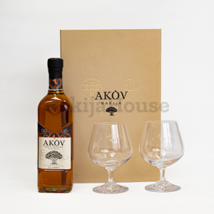 Akov šljiva – poklon pakovanje sa dve čaše