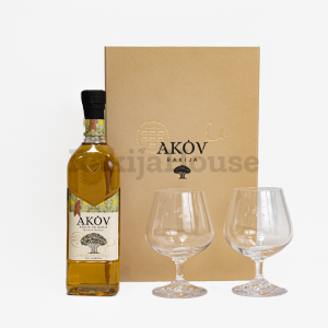 Akov dunja – poklon pakovanje sa dve čaše